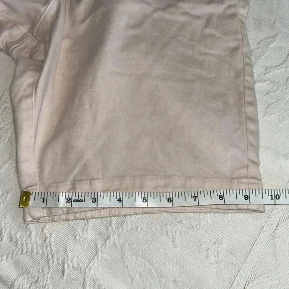 Abercrombie & Fitch Chino Shorts Mens 31 Light Pink Stretch Flat Front Preppy - Picture 9 of 10